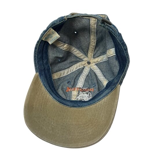 Hooters Pittsburgh Vintage Denim Strapback Hat Cap 90's 80's Retro Dad Defunct - Picture 7 of 9